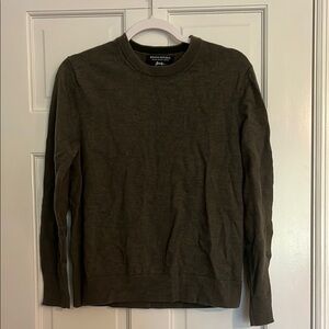 Banana Republic Dark Green Crewneck Sweater